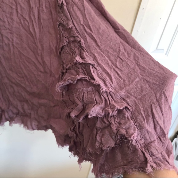 Intimately Free People Fray Ruffle Lilac Tunic Top size XS. - Picture 7 of 13